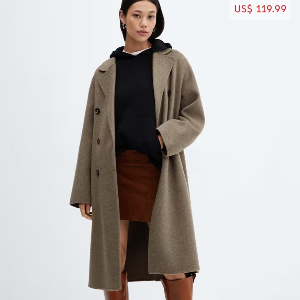 SOLD OUT Mango Handmade Oversized Wool Coat